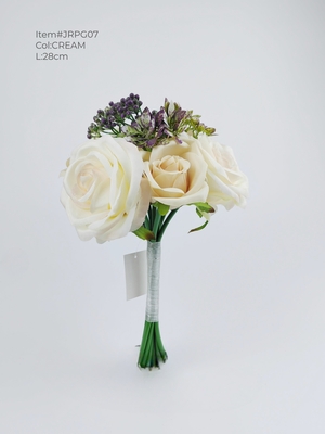 Qualty rose wedding bouquet with 6 roses